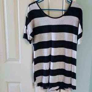 Emerald striped women's shirt size small